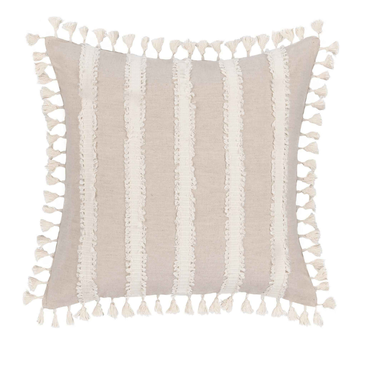 TQ Edisto Natural/Ivory Multiple Sizes Throw Pillow (Set of 2) by Classic Home at Eve Furniture