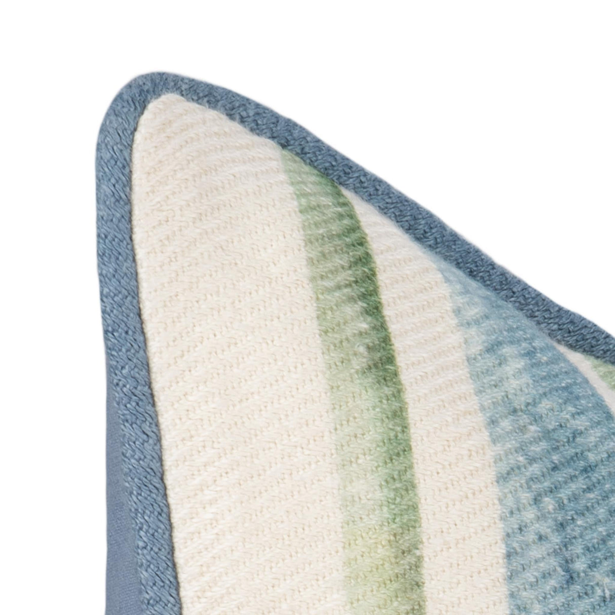 TQ Harbor Blue/Green Stripe Multiple Sizes Throw Pillow (Set of 2) by Classic Home at Eve Furniture