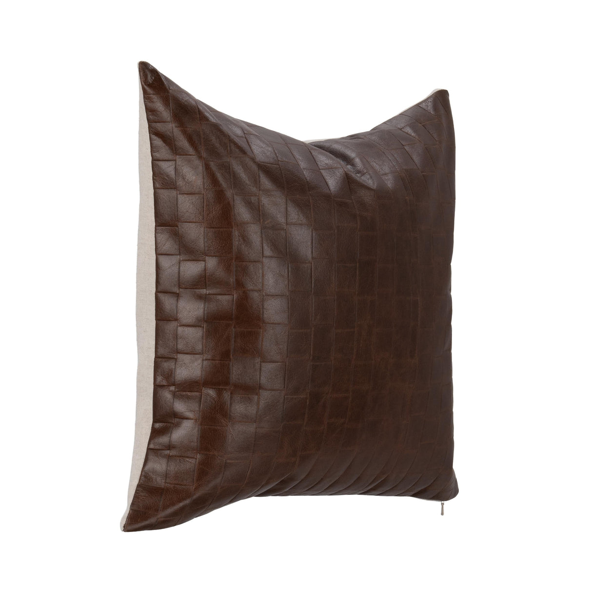 TQ Leather Seston Brown 20x20 Throw Pillow (Set of 2) by Classic Home at Eve Furniture