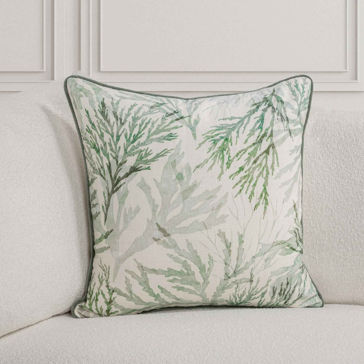 TQ Lessonia Green 22x22 Throw Pillow (Set of 2) by Classic Home at Eve Furniture