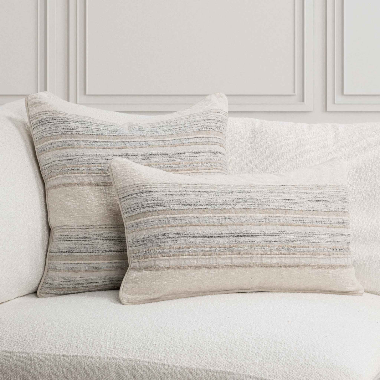 TQ Rockport Ivory Multi Multiple Sizes Throw Pillow (Set of 2) by Classic Home at Eve Furniture