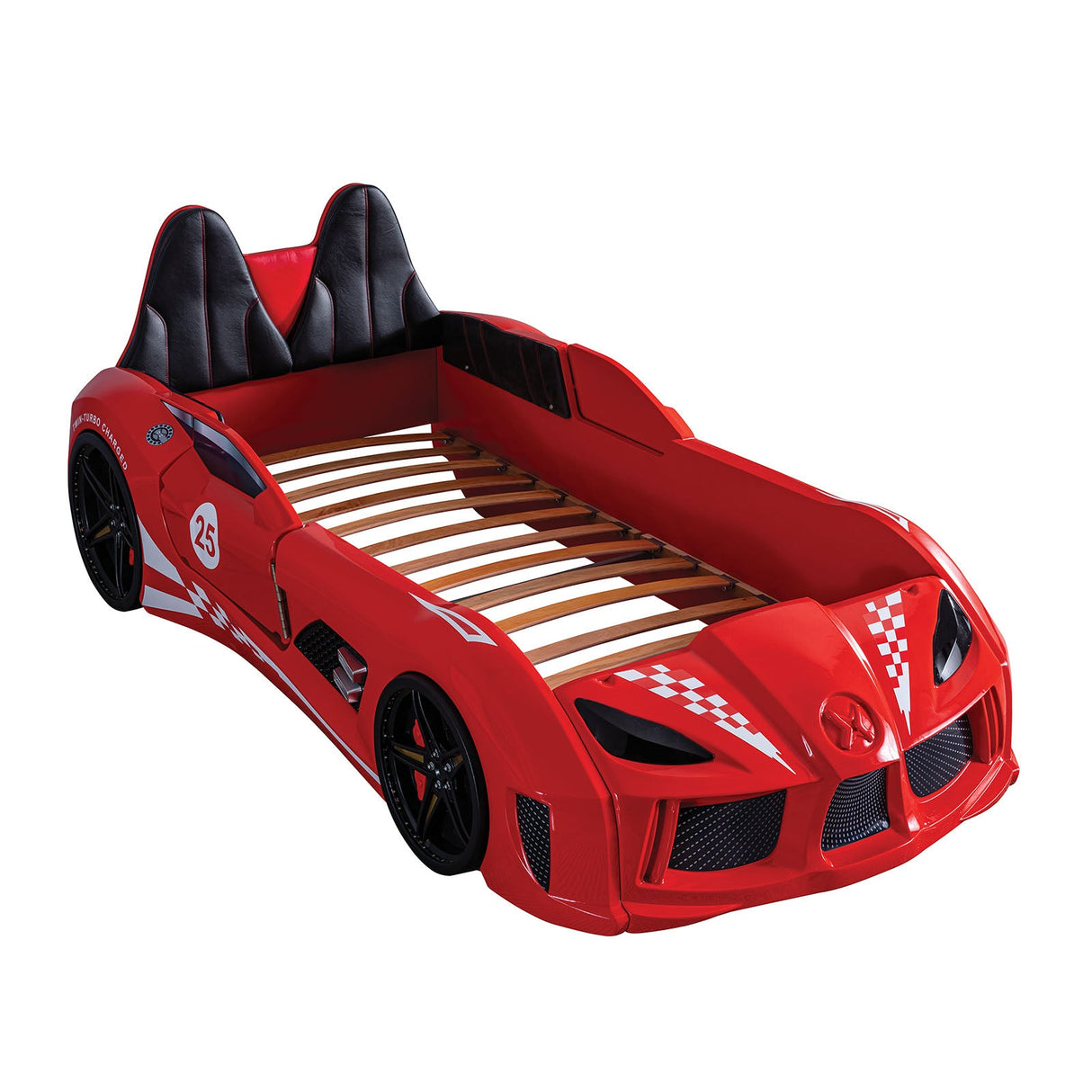 Trackster Red Bed by Furniture of America at Eve Furniture
