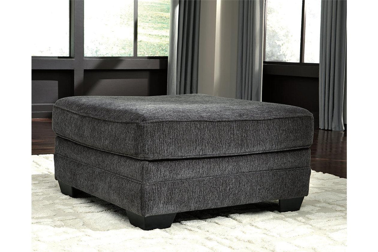 Tracling Slate Oversized Ottoman by Ashley at Eve Furniture