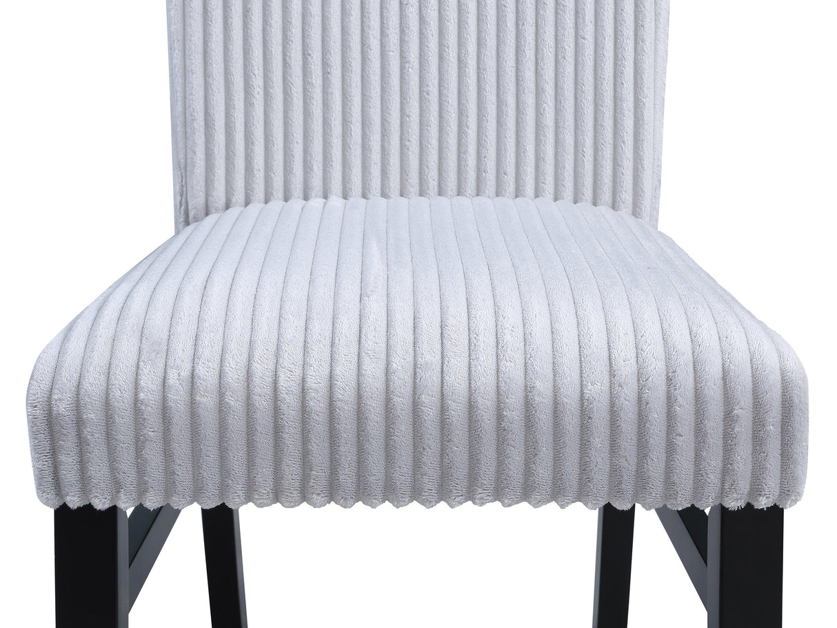 Tracy Light Gray Round Dining Set by Crown Mark at Eve Furniture