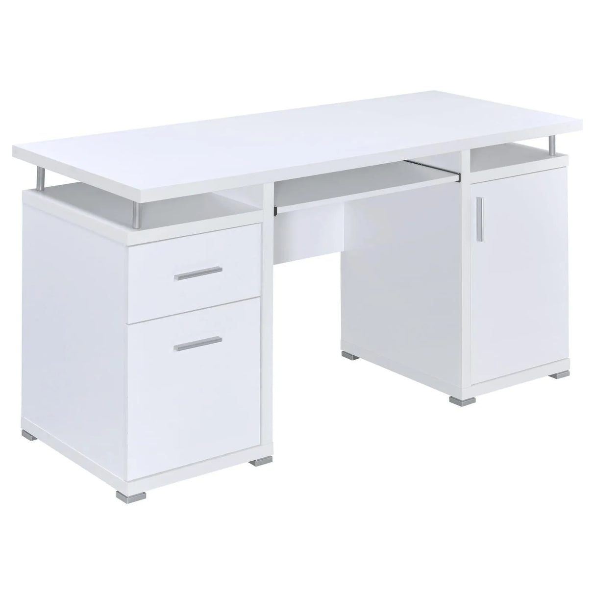Tracy White 2-Drawer Computer Desk by Coaster at Eve Furniture