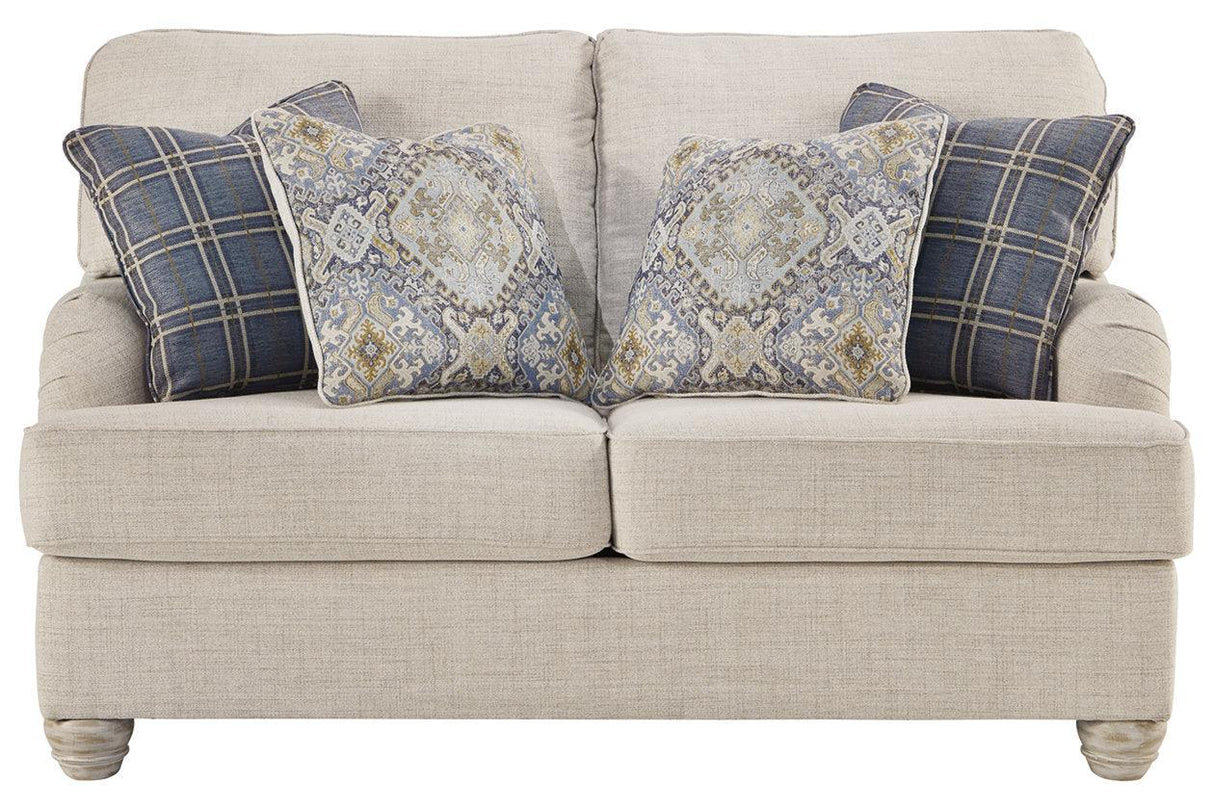 Traemore Linen Sofa, Loveseat, Chair, and Ottoman by Ashley at Eve Furniture