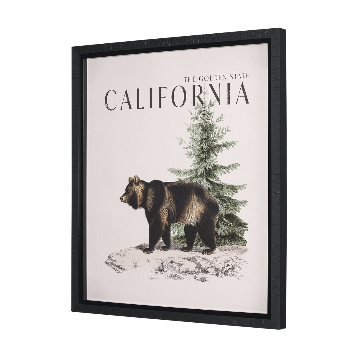 Travel Guide - California by Vintage Collection a Hand Embellished Textured Framed Art Print by Mercana at Eve Furniture