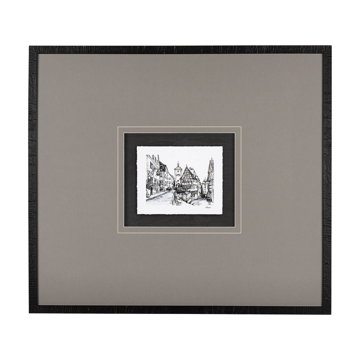 Travel memories I by Natalia a Framed Art Print Matted under Glass by Mercana at Eve Furniture