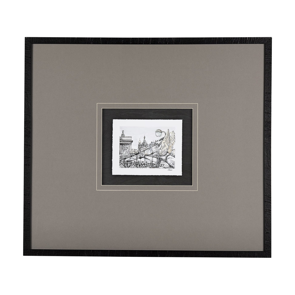 Travel memories III by Natalia a Framed Art Print Matted under Glass by Mercana at Eve Furniture