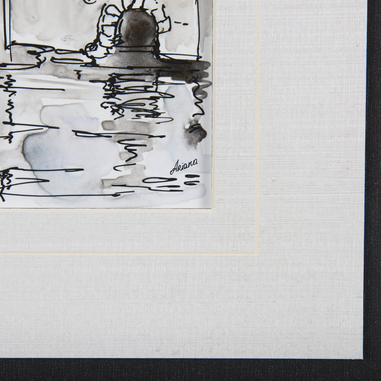 Travel memories VI by Natalia a Framed Art Print Matted under Glass by Mercana at Eve Furniture