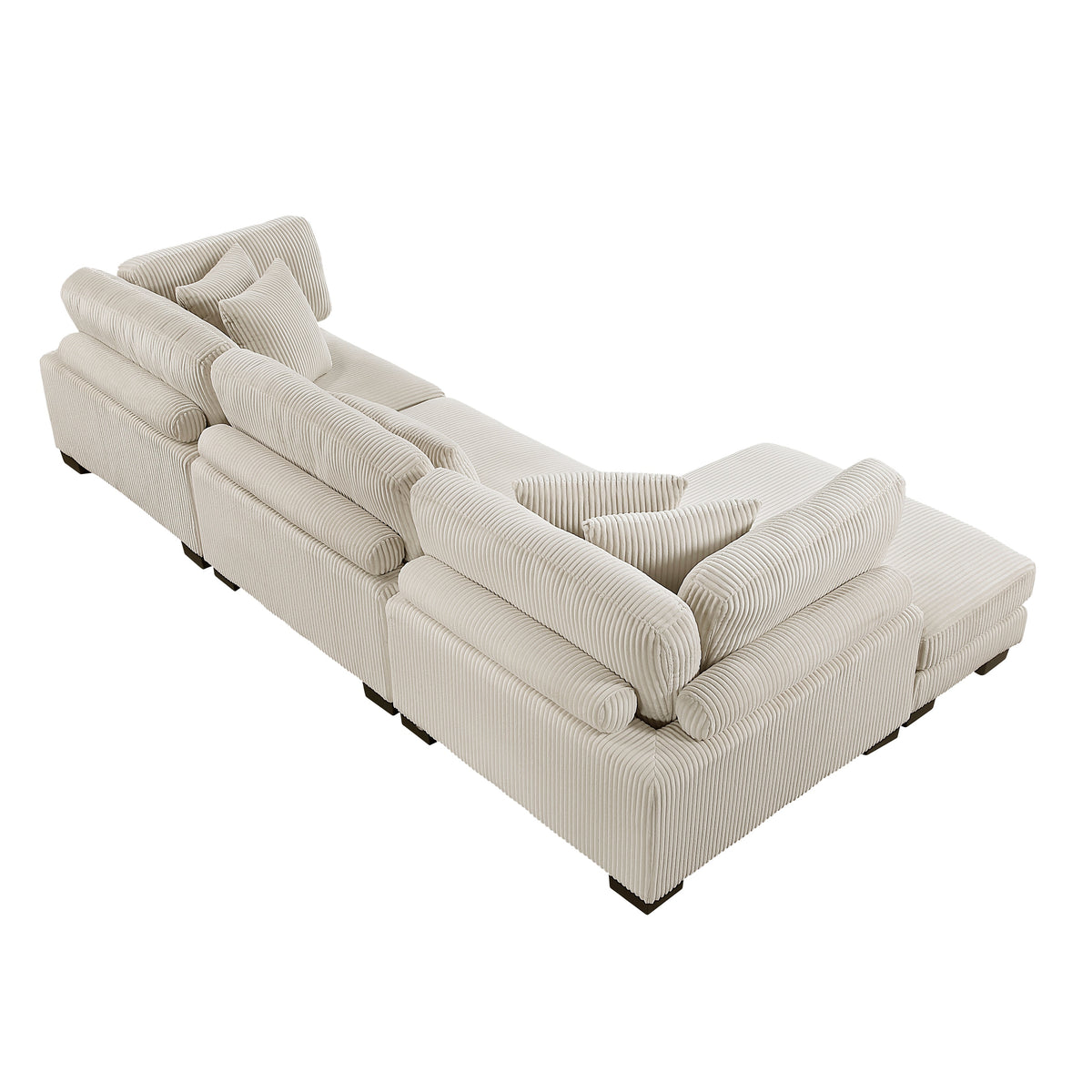 Traverse Beige 3-Piece Modular Sectional with Reversible Chaise by Homelegance at Eve Furniture