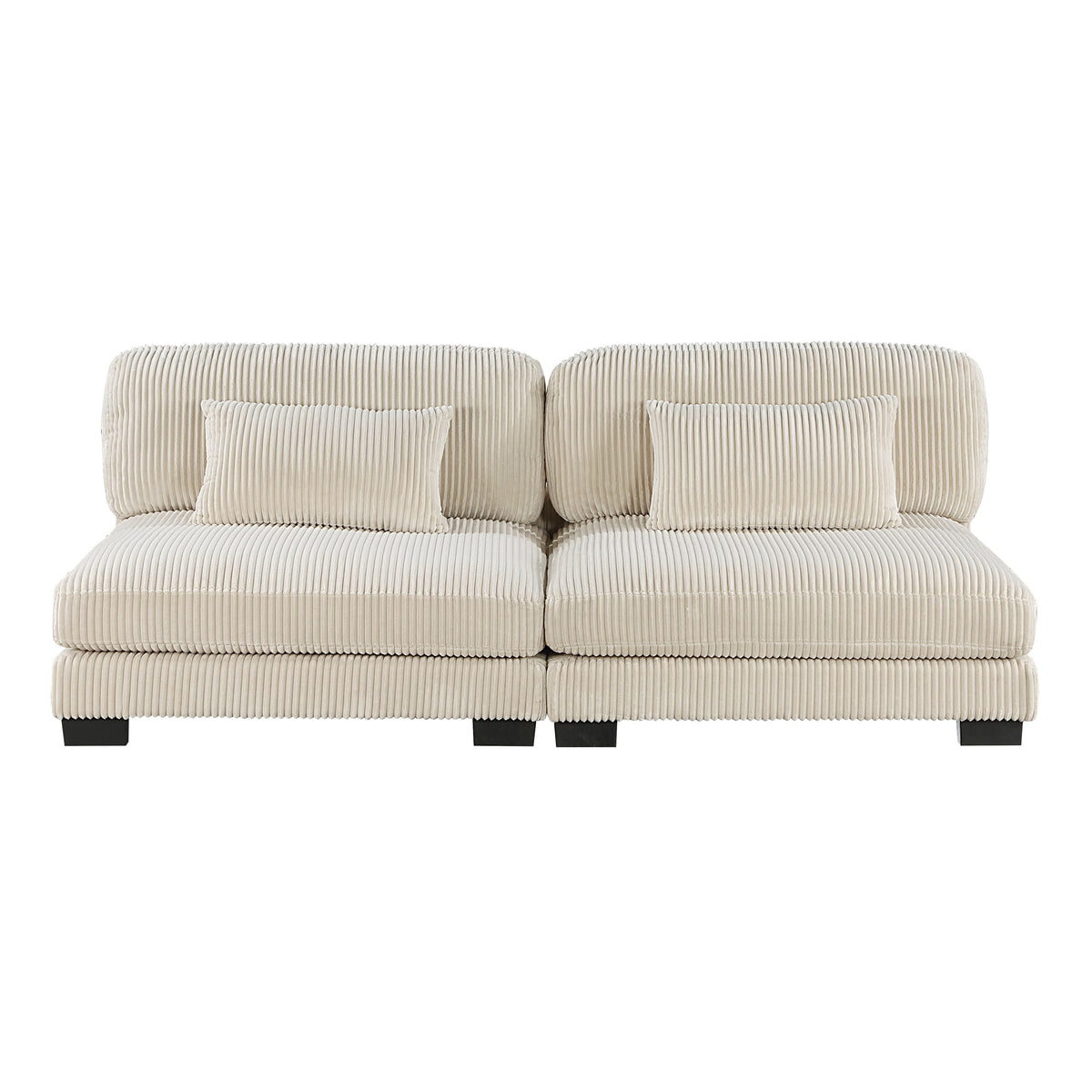 Traverse Beige 4-Piece Corduroy Modular Sectional by Homelegance at Eve Furniture