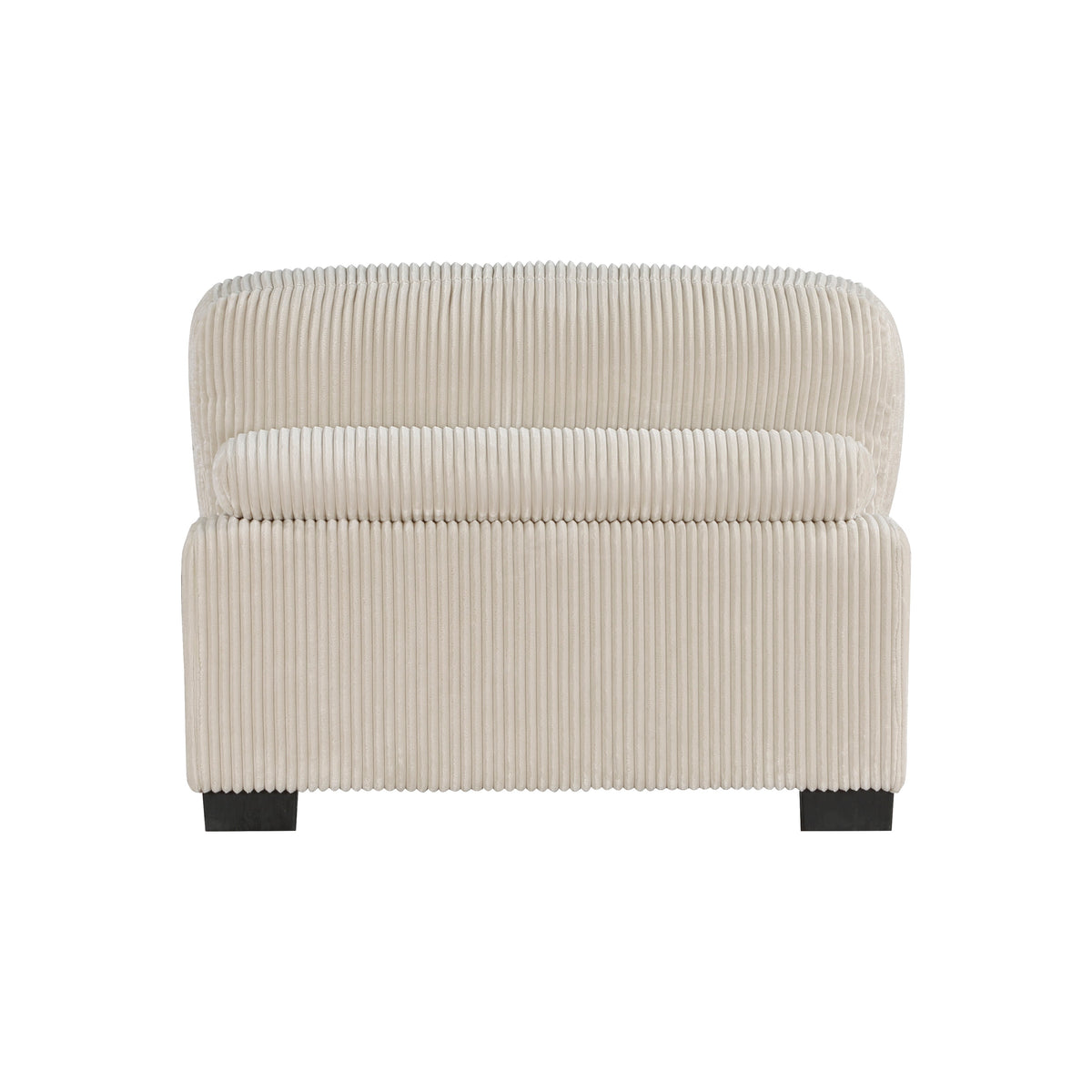 Traverse Beige 4-Piece Corduroy Modular Sectional with Ottoman by Homelegance at Eve Furniture