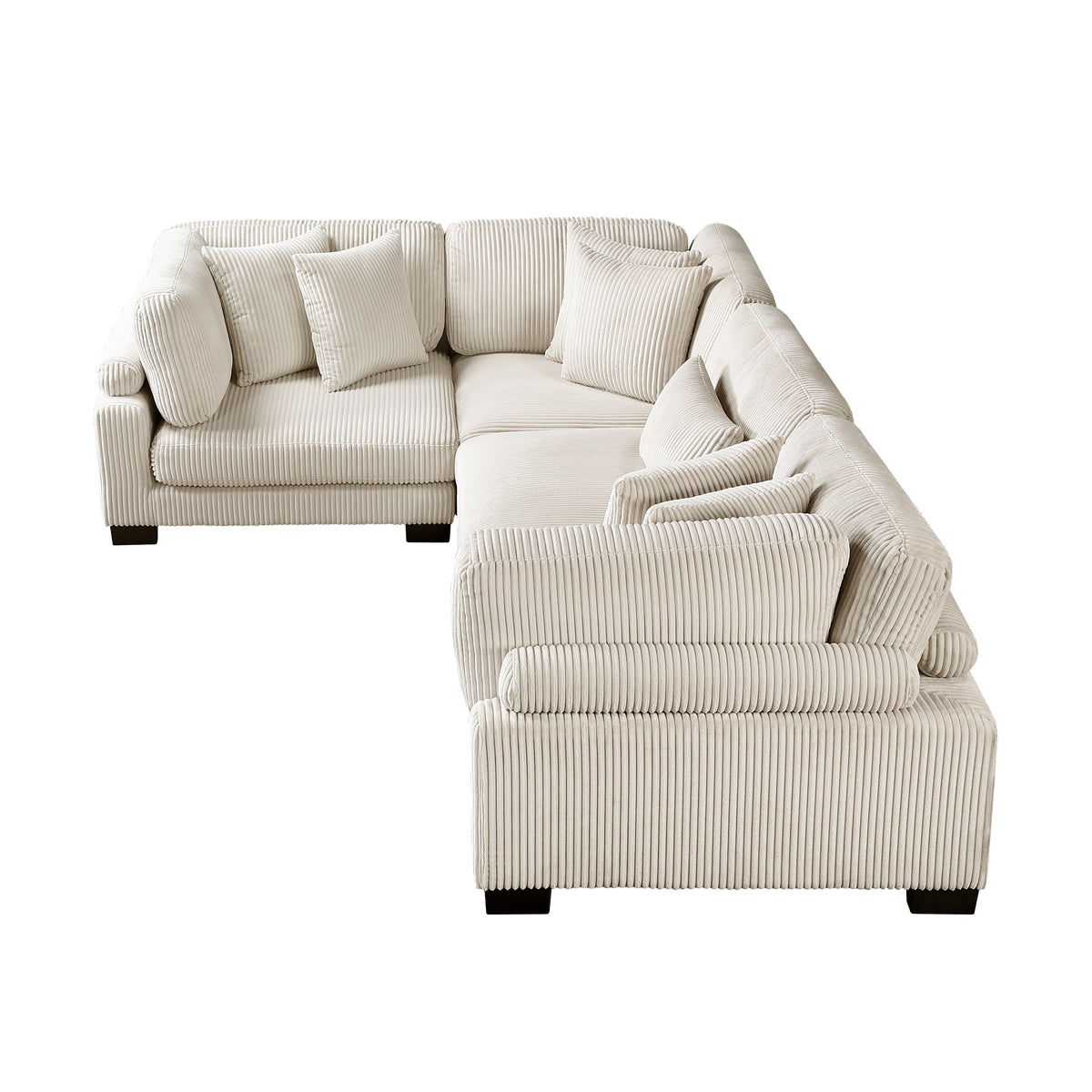 Traverse Beige 4-Piece Modular Sectional by Homelegance at Eve Furniture