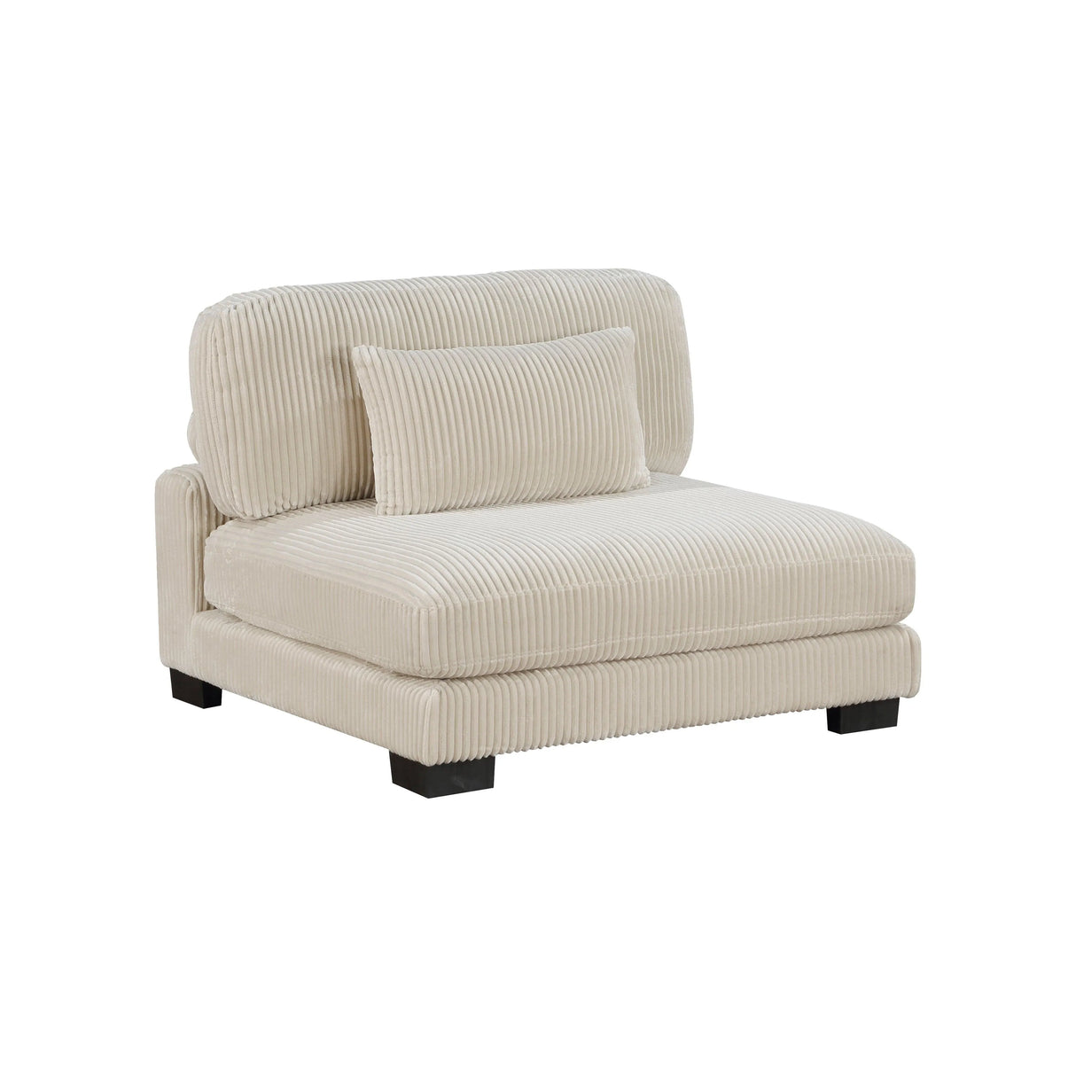 Traverse Beige Corduroy 4-Piece Modular Sectional with Ottoman by Homelegance at Eve Furniture