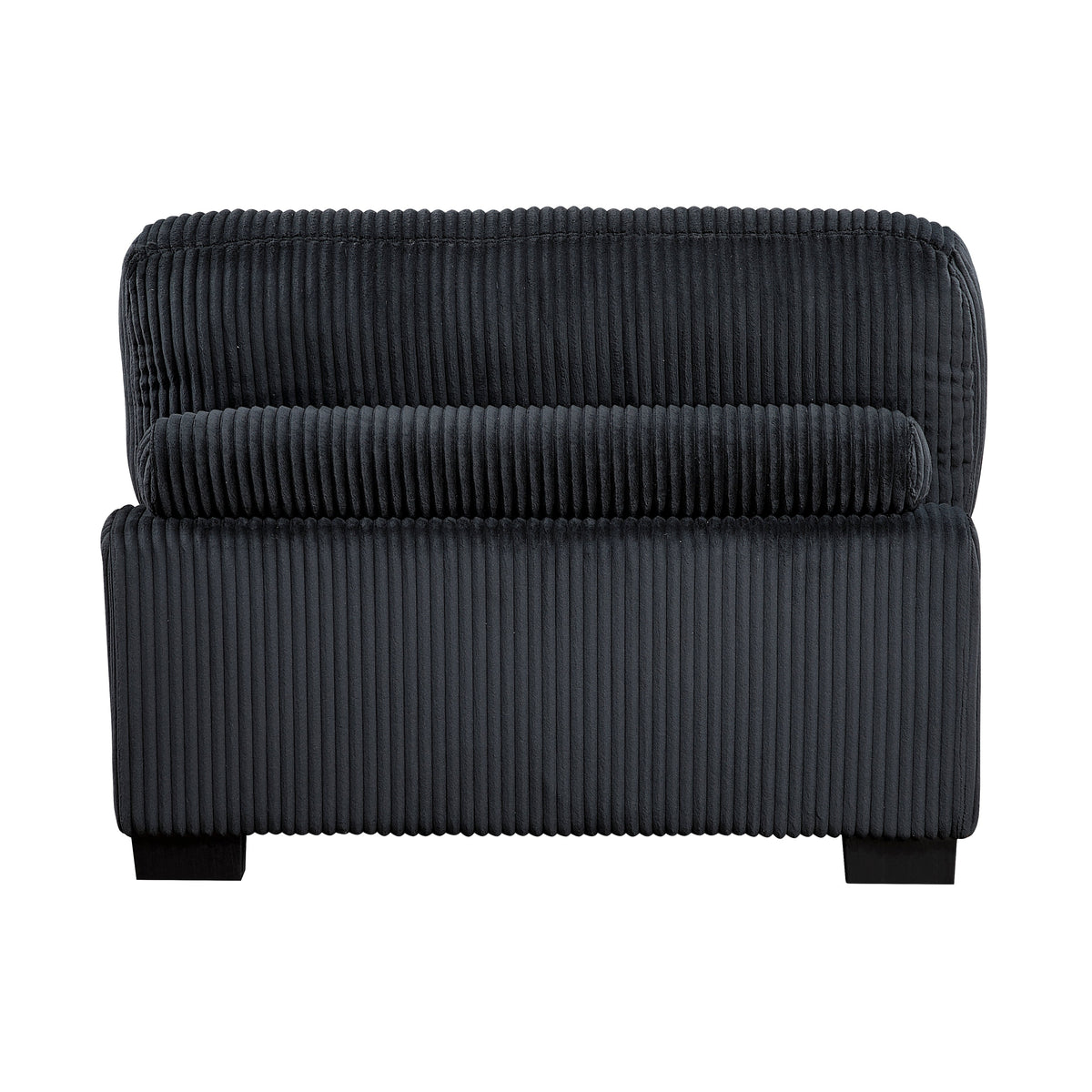 Traverse Black 5-Piece Corduroy Modular Sectional by Homelegance at Eve Furniture