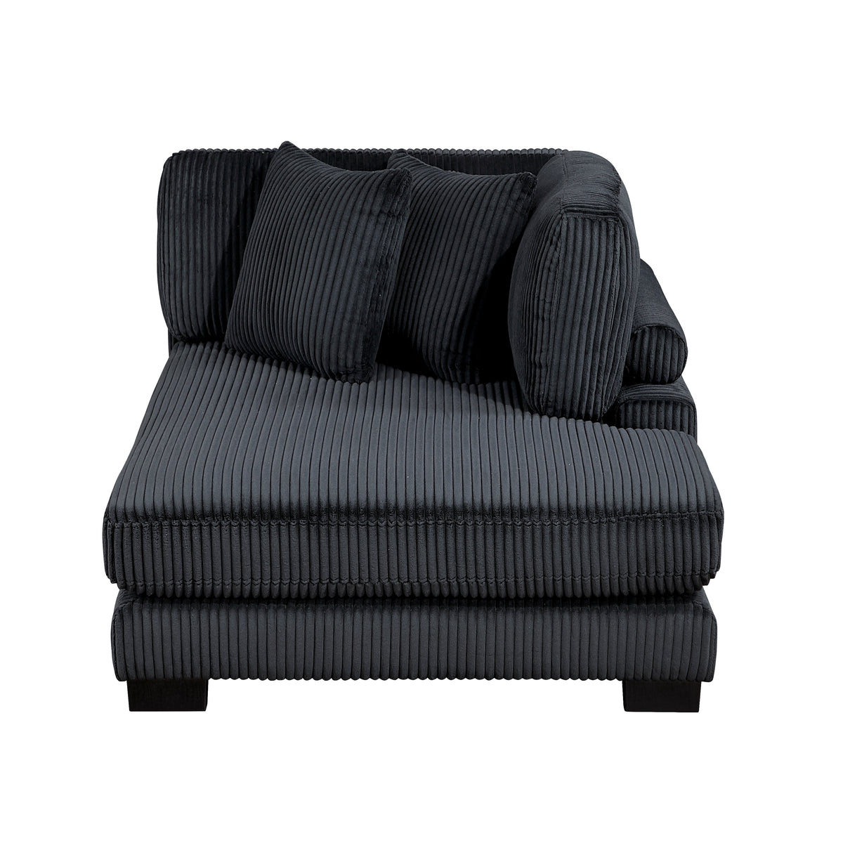 Traverse Black 6-Piece Modular Sectional with Reversible Chaise by Homelegance at Eve Furniture
