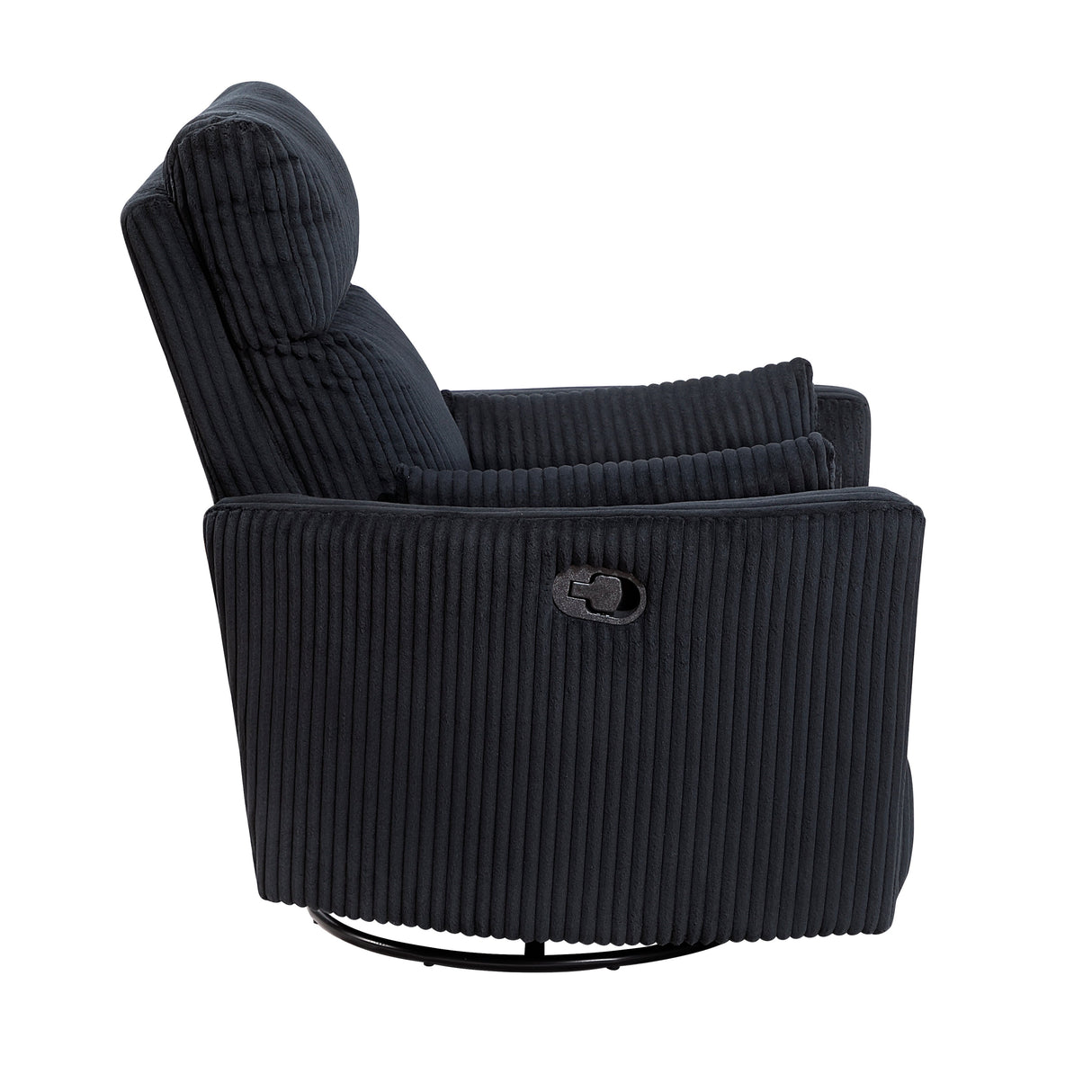Traverse Black Swivel Glider Reclining Chair
