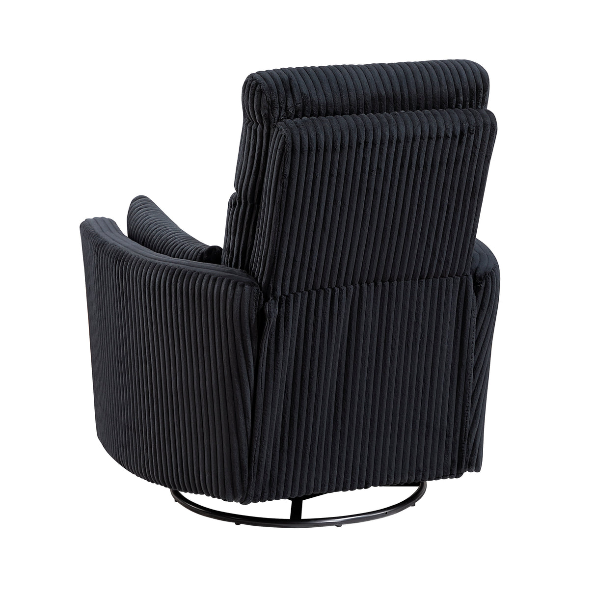 Traverse Black Swivel Glider Reclining Chair