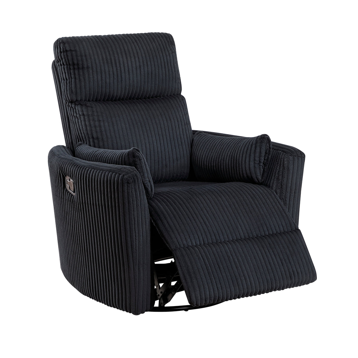 Traverse Black Swivel Glider Reclining Chair