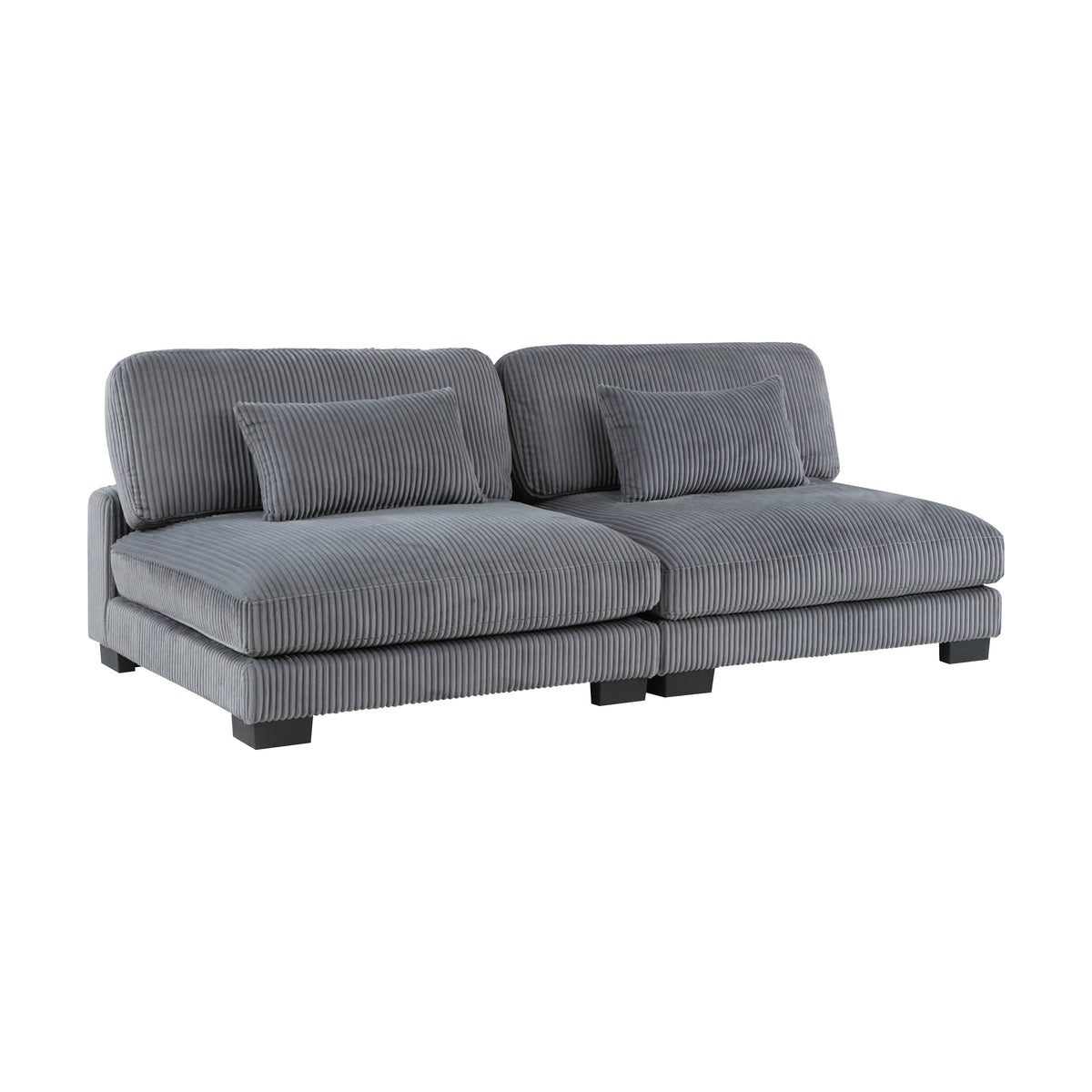 Traverse Gray 4-Piece Modular Sectional with Reversible Chaise by Homelegance at Eve Furniture