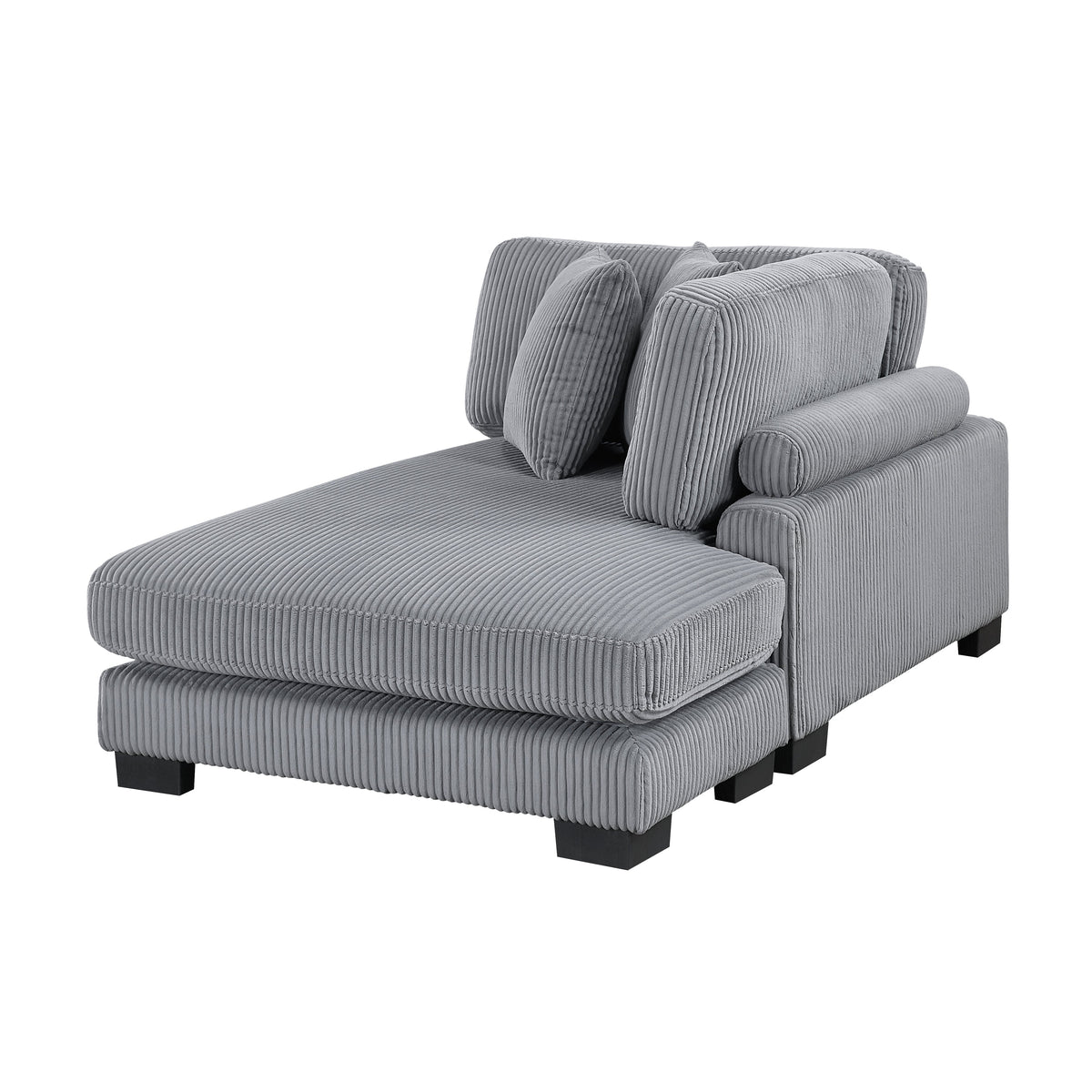 Traverse Gray 4-Piece Modular Sectional with Reversible Chaise by Homelegance at Eve Furniture