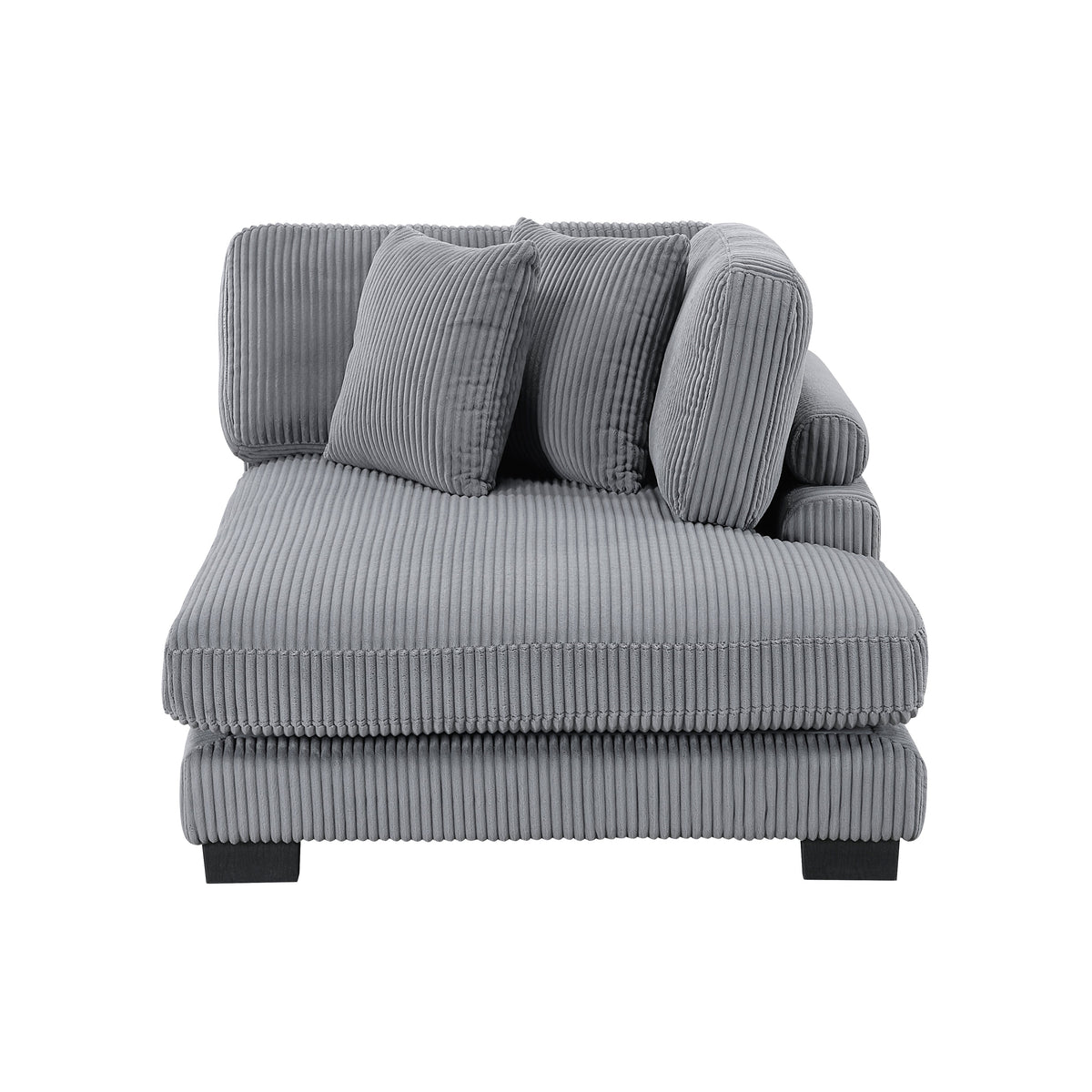 Traverse Gray 4-Piece Modular Sectional with Reversible Chaise by Homelegance at Eve Furniture