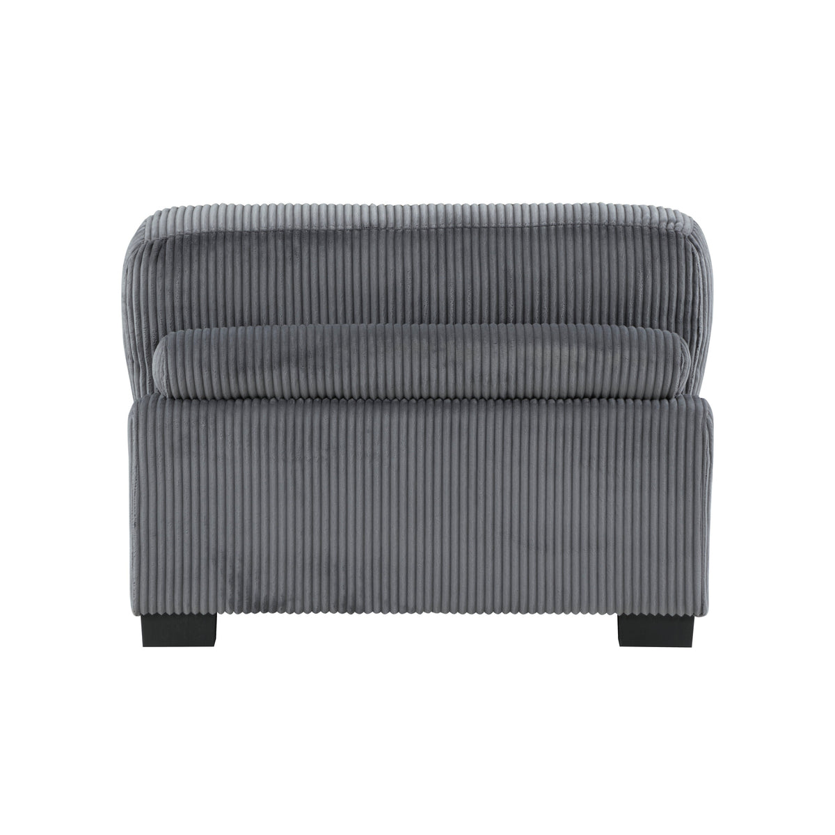 Traverse Gray 6-Piece Corduroy Modular Sectional with Ottomans by Homelegance at Eve Furniture