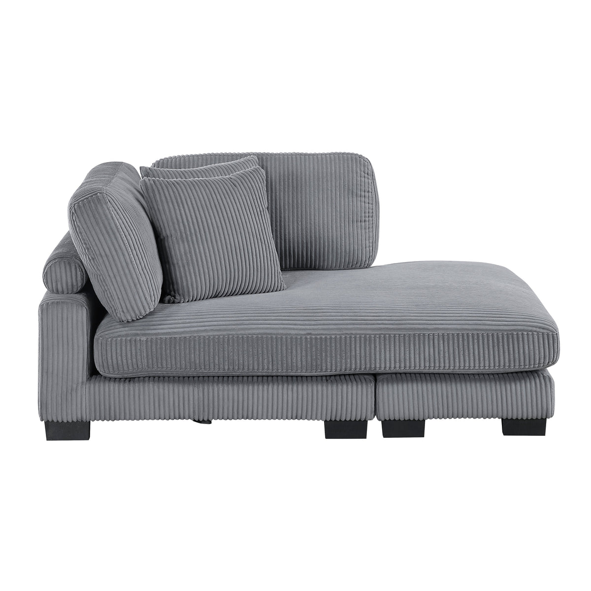 Traverse Gray 6-Piece Modular Sectional with Reversible Chaise by Homelegance at Eve Furniture