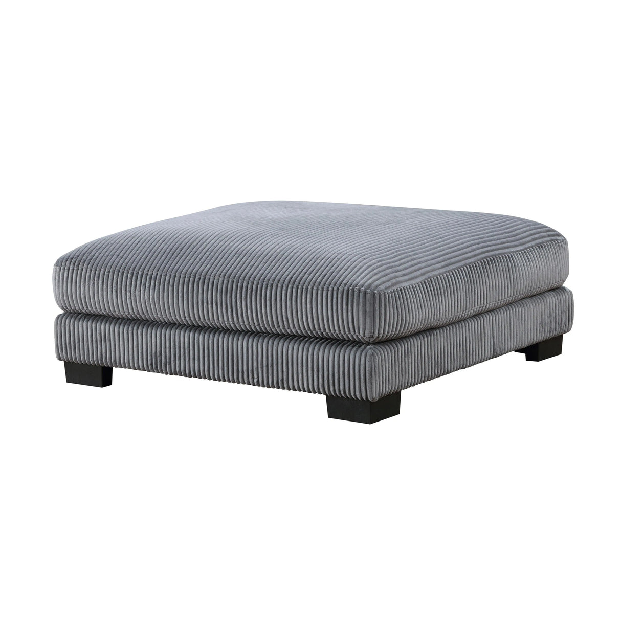 Traverse Gray Corduroy 5-Piece Modular Sectional with Ottoman by Homelegance at Eve Furniture