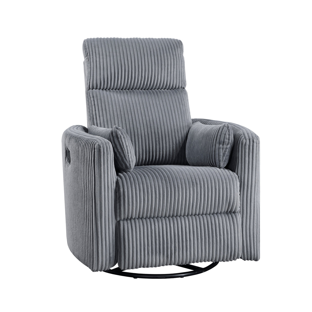 Traverse Gray Swivel Glider Reclining Chair