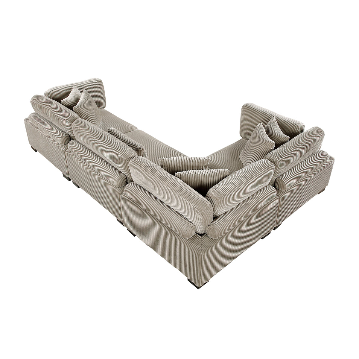 Traverse Taupe 4-Piece Modular Sectional by Homelegance at Eve Furniture