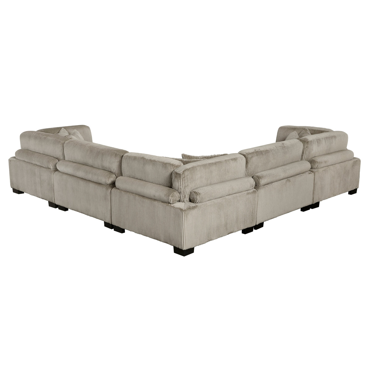 Traverse Taupe 5-Piece Corduroy Modular Sectional by Homelegance at Eve Furniture