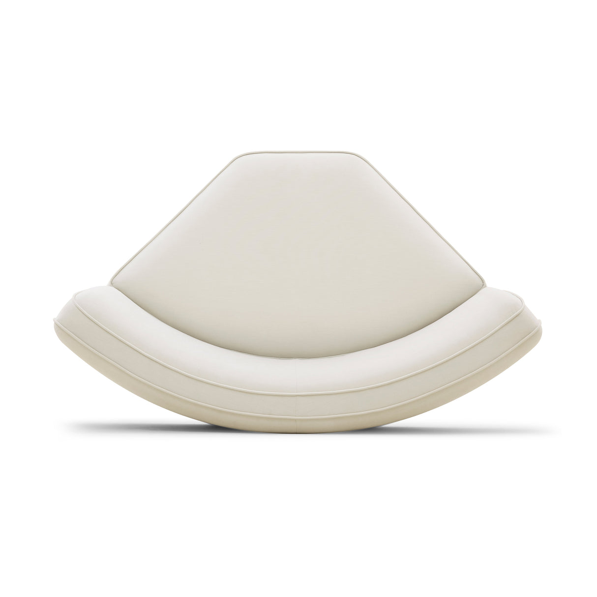 Travie Sand Upcycled Linen Wedge Corner Chair by TOV Furniture at Eve Furniture