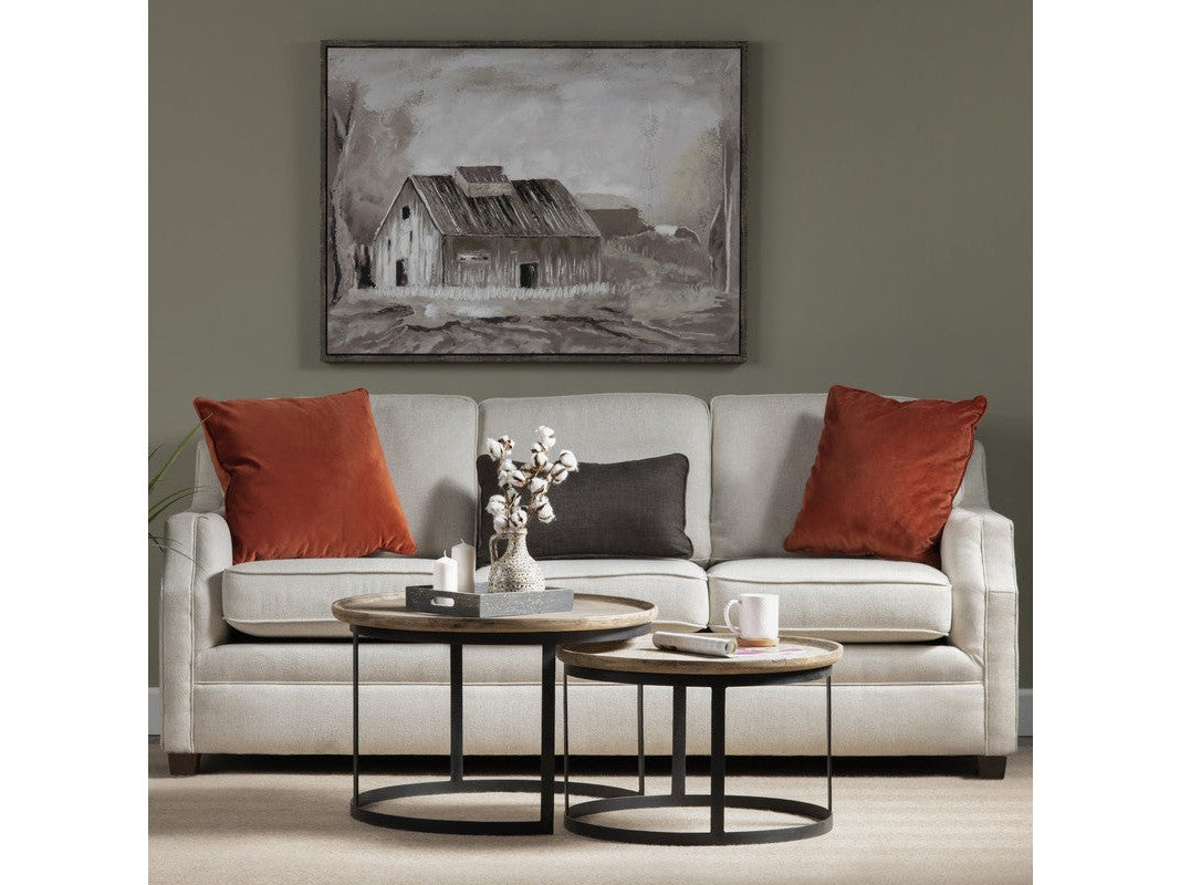 Traymore Brown/Black 2-Piece Nesting Cocktail Tables by Crestview at Eve Furniture
