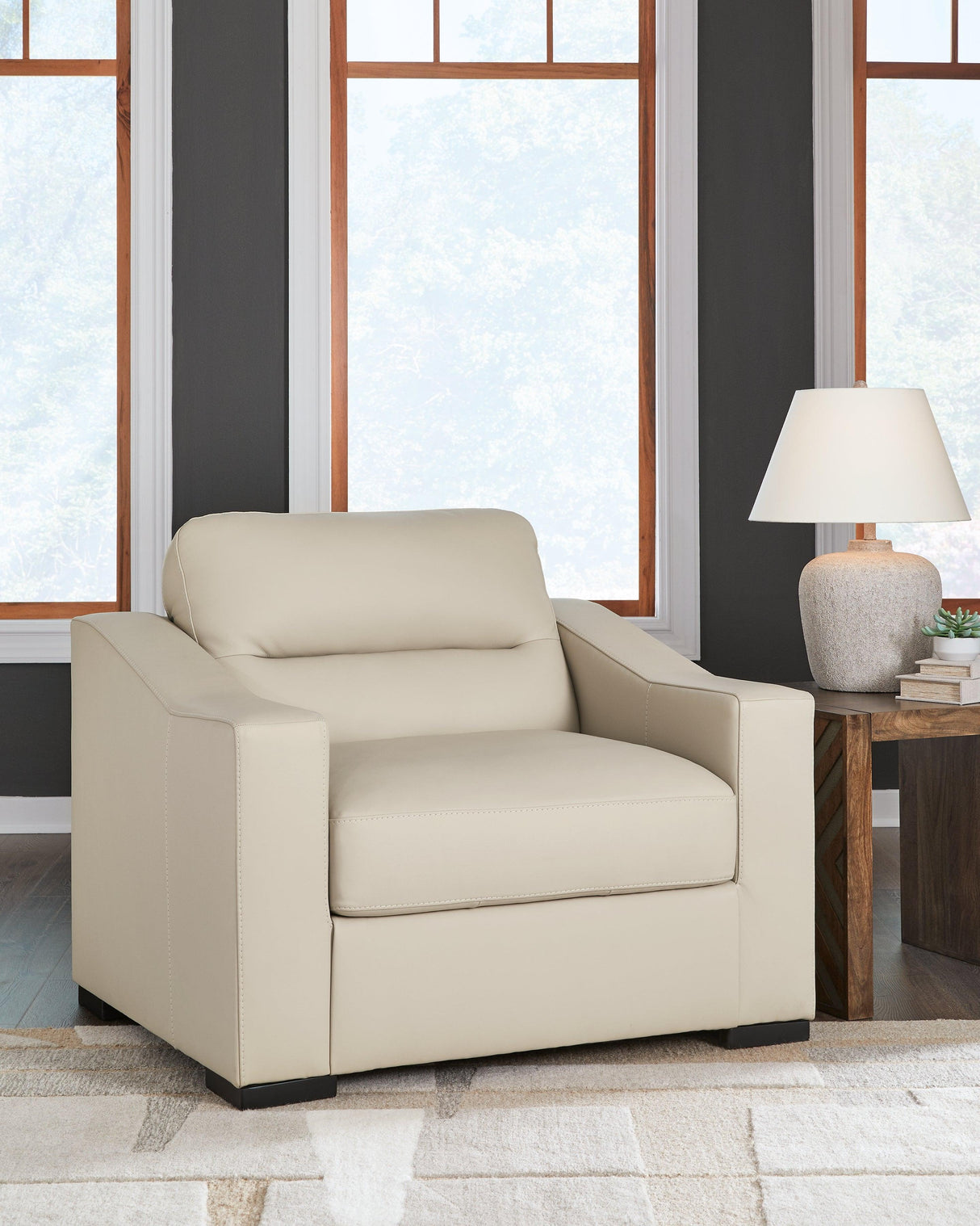 Treasure Trove Almond Oversized Chair by Ashley at Eve Furniture