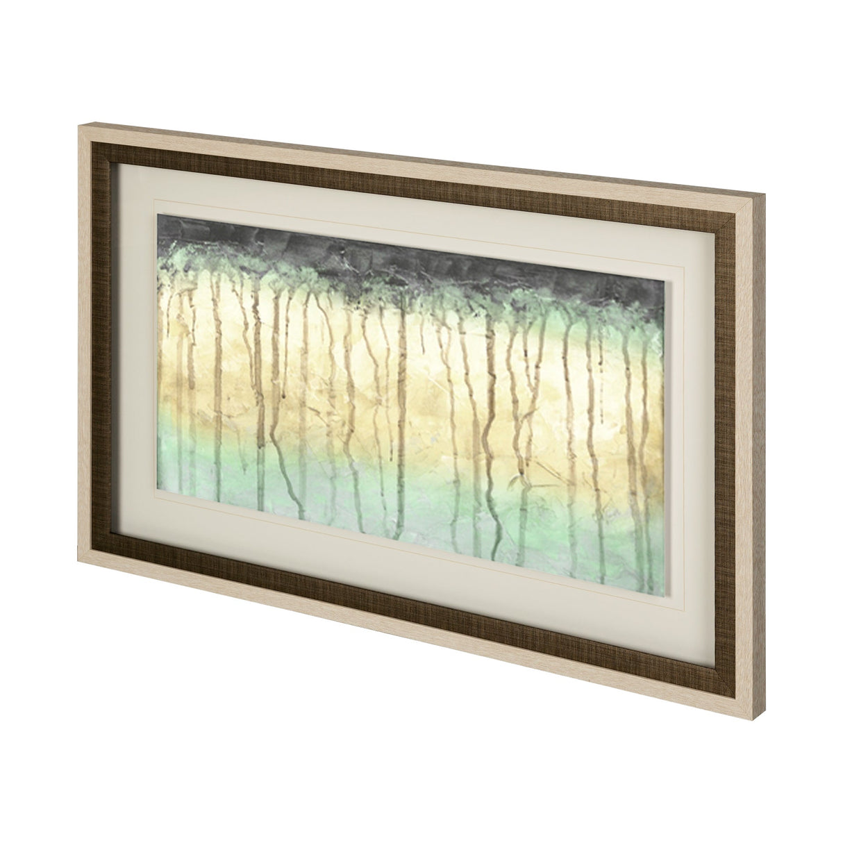 Treeline Light II by Jennifer Goldberger Hand Embellished Framed Art Print Matted under Glass by Mercana at Eve Furniture