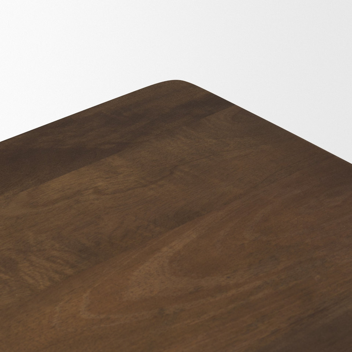 Trellyn Dark Brown Wood w/ Carved Woven Base Square Accent Table by Mercana at Eve Furniture