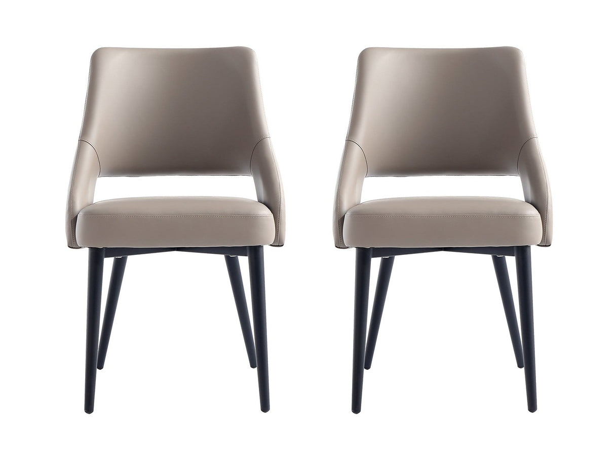 Tremont Dining Chair in Taupe (set of 2) by Manhattan Comfort at Eve Furniture