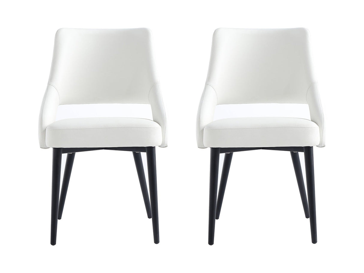 Tremont Dining Chair in White (set of 2) by Manhattan Comfort at Eve Furniture