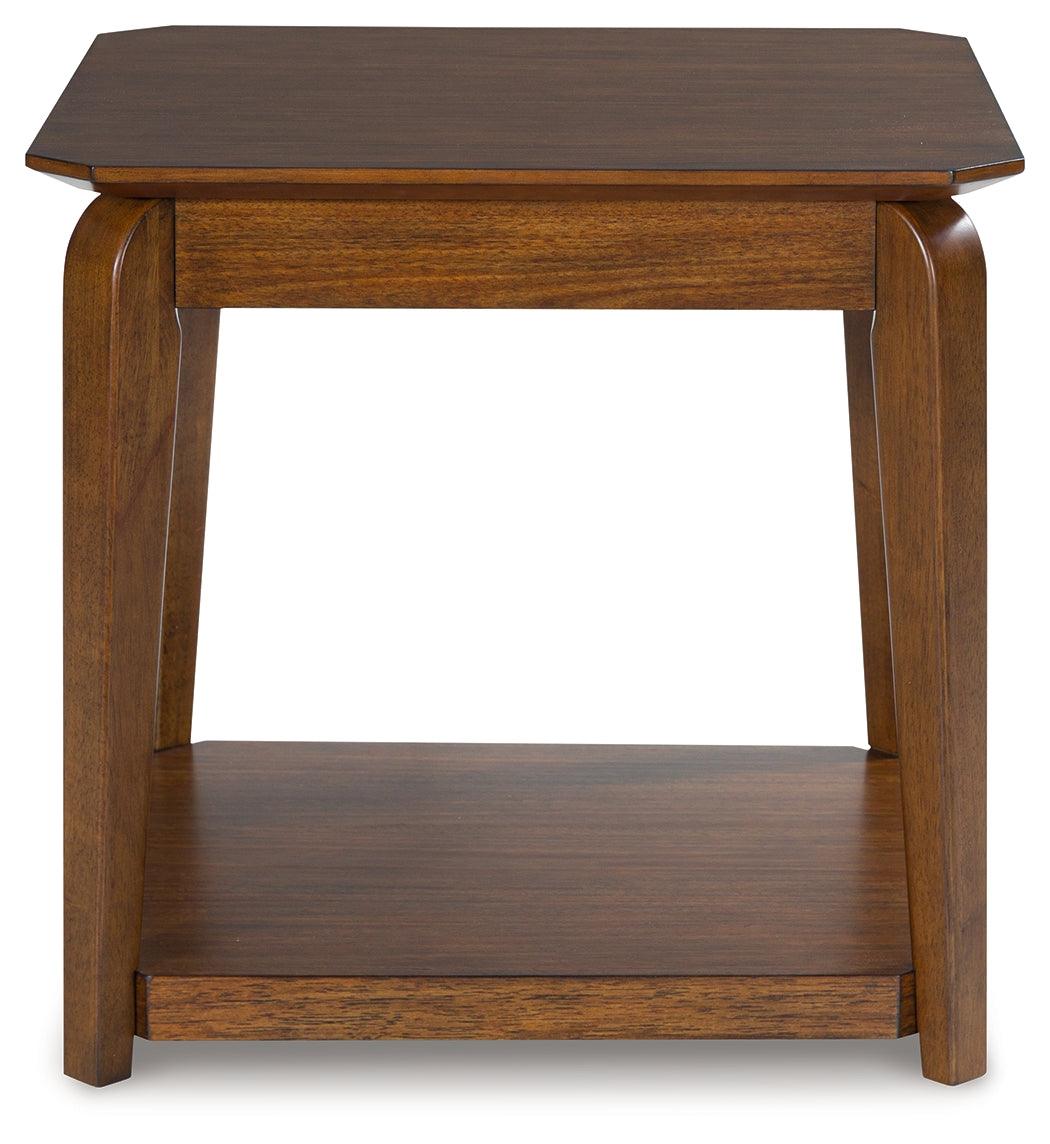 Trenmour Medium Brown End Table by Ashley at Eve Furniture