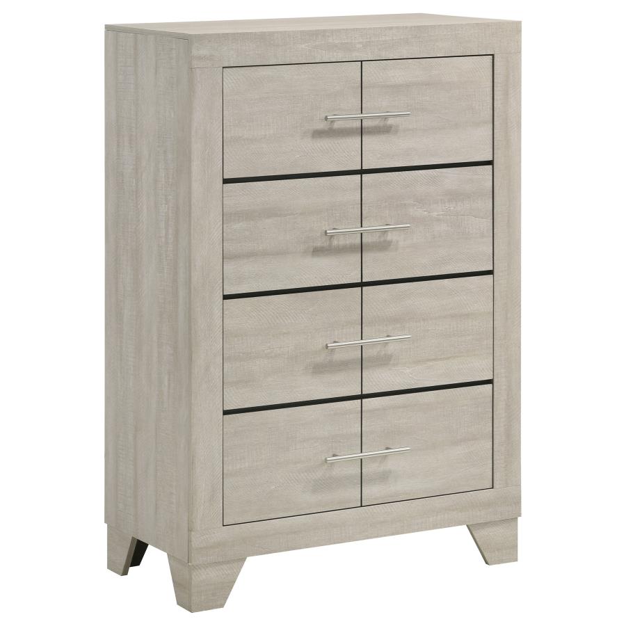 Trenton Rustic Cream 5-piece Queen Bedroom Set by Coaster at Eve Furniture