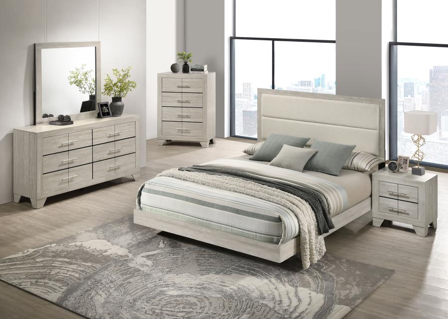 Trenton Rustic Cream 5-piece Queen Bedroom Set by Coaster at Eve Furniture
