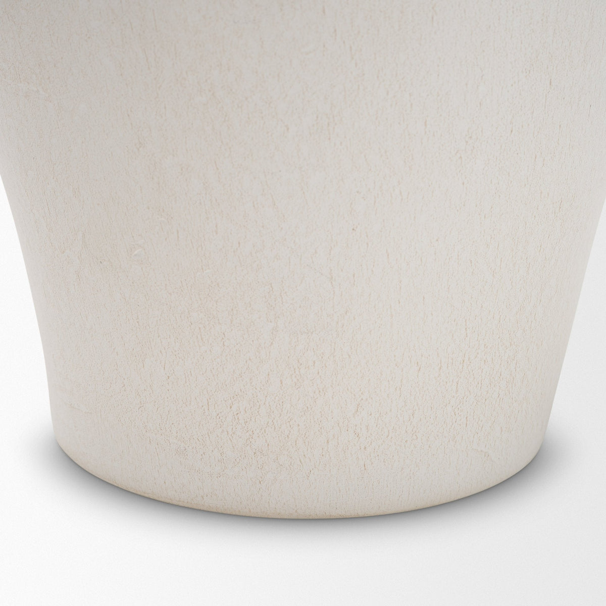 Trenza Large White Ceramic Vase w/ Twisted Handles by Mercana at Eve Furniture
