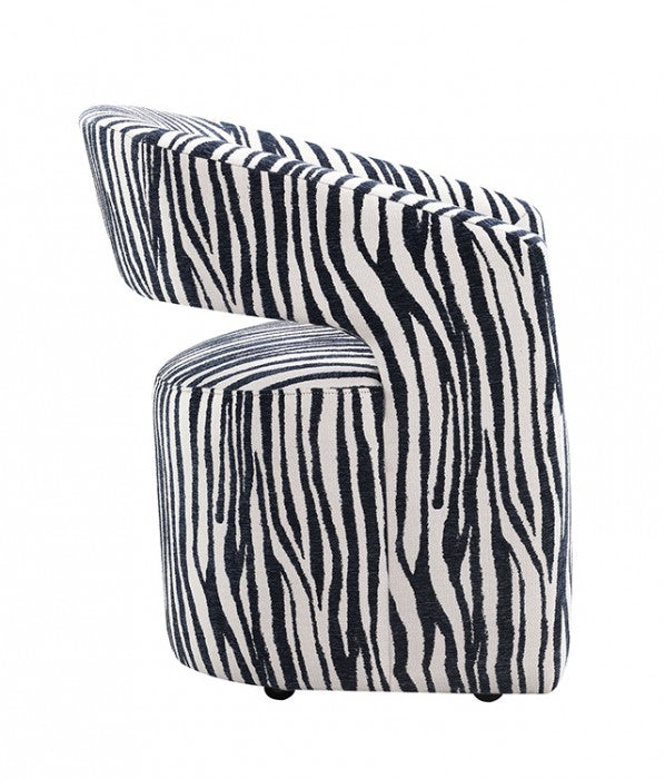 Tresa Agama Blue Arm Chair w/ Casters by Furniture of America at Eve Furniture