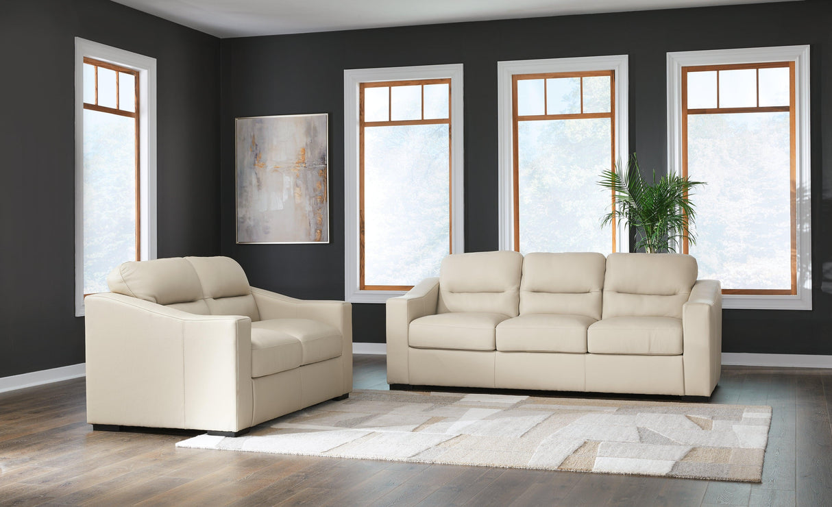 Treasure Trove Almond Sofa and Loveseat by Ashley at Eve Furniture