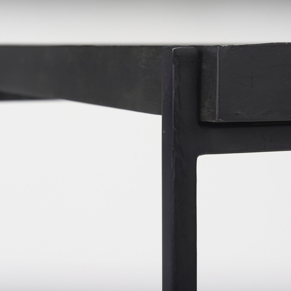 Trey Black Metal W/Glass Accent Table by Mercana at Eve Furniture