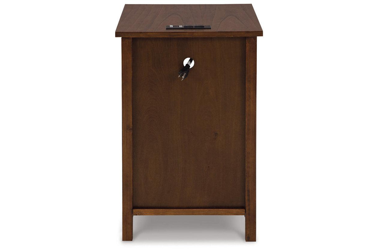 Treytown Brown Chairside End Table by Ashley at Eve Furniture