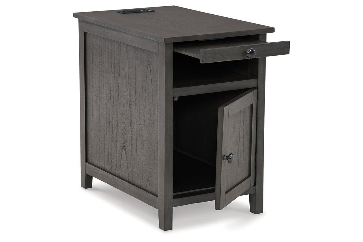Treytown Gray Chairside End Table by Ashley at Eve Furniture