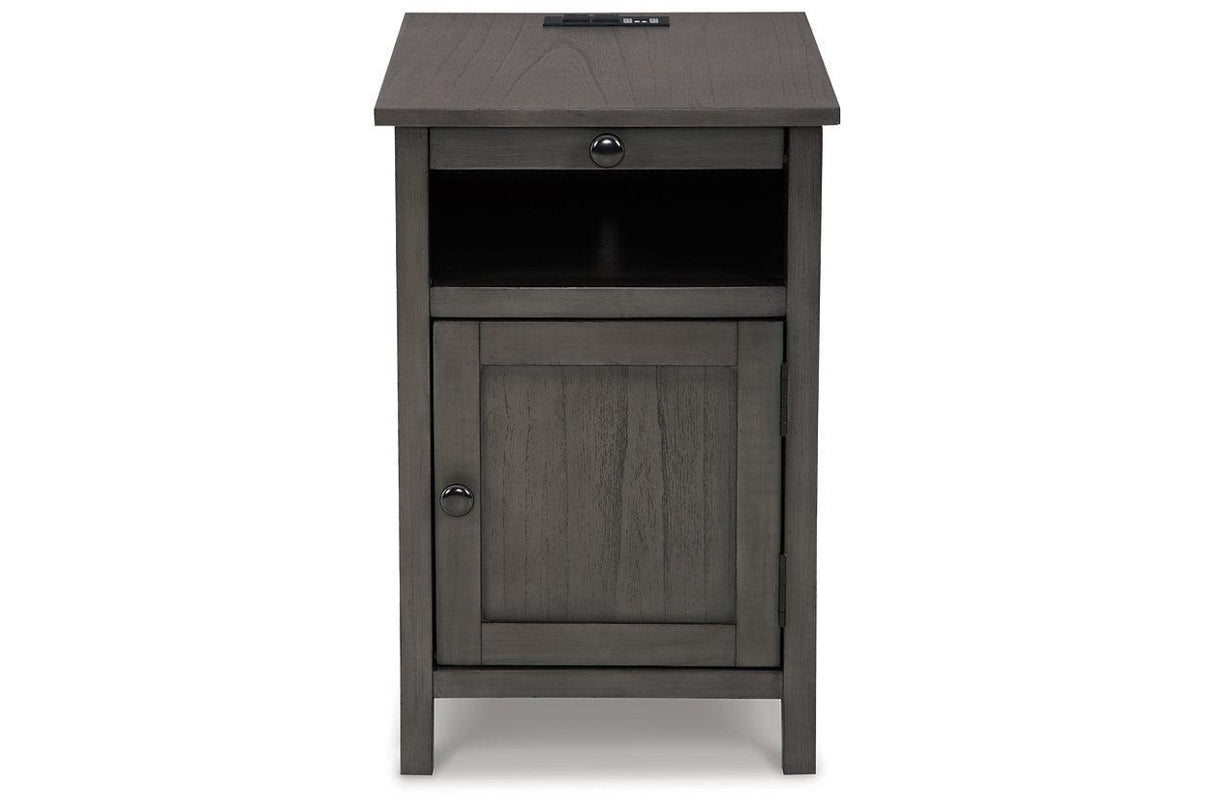Treytown Gray Chairside End Table by Ashley at Eve Furniture